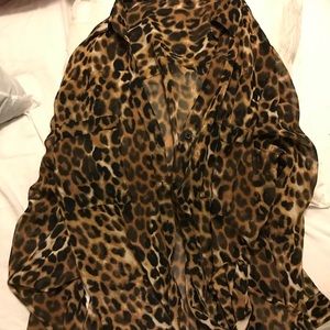 Cheetah  blouse